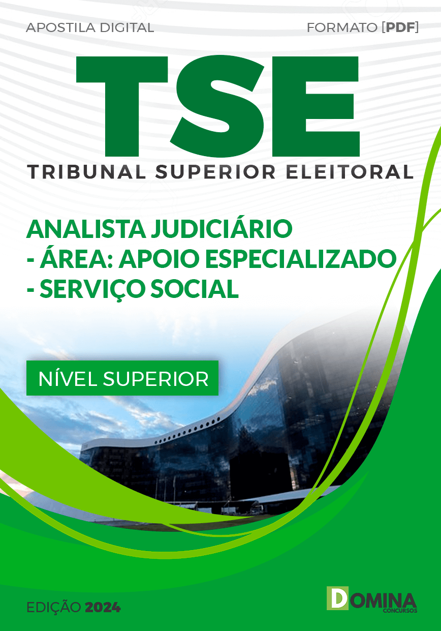 Apostila TSE 2024 Analista Judiciário Serviço Social