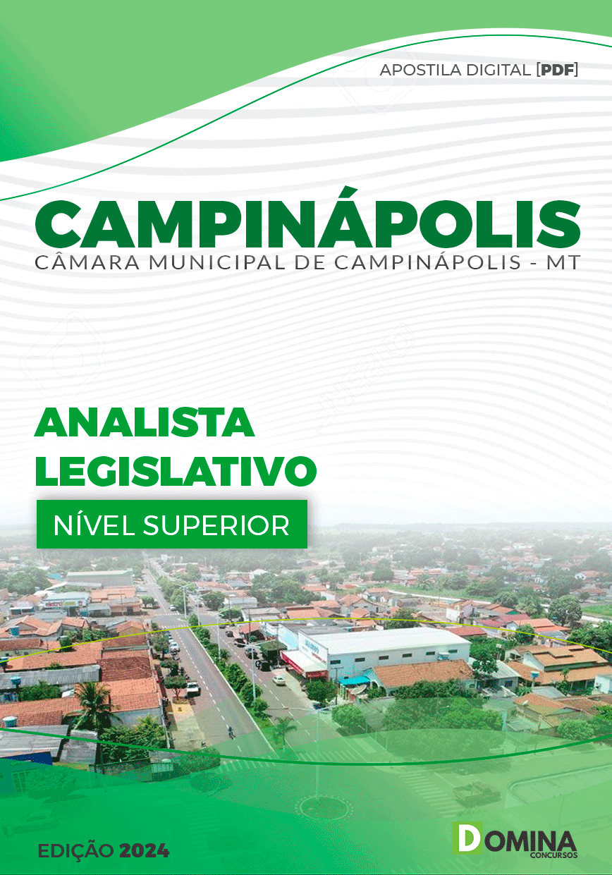 Apostila Câmara Campinápolis MT 2024 Analista Legislativo