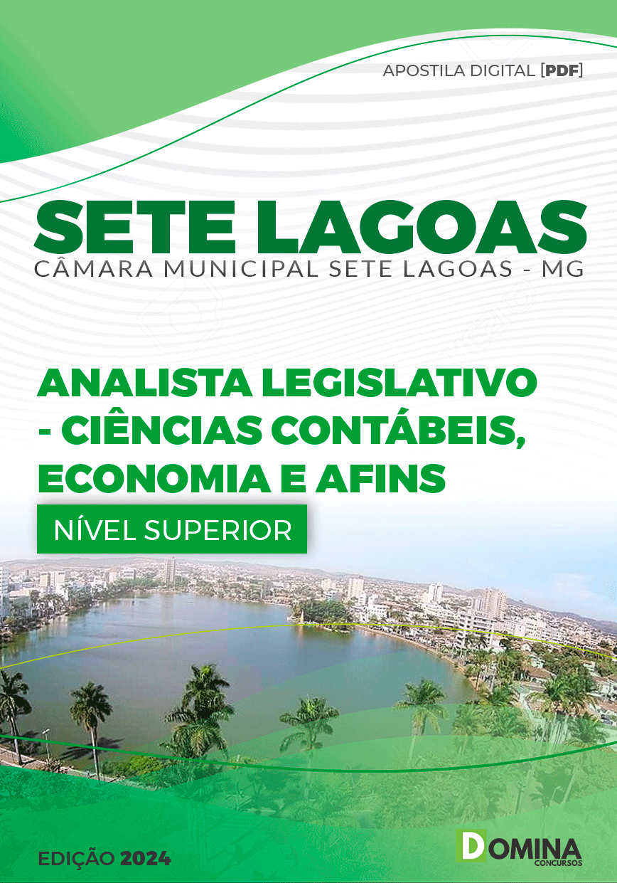 Apostila Câmara Sete Lagoas MG 2024 Analista LEG Contábeis