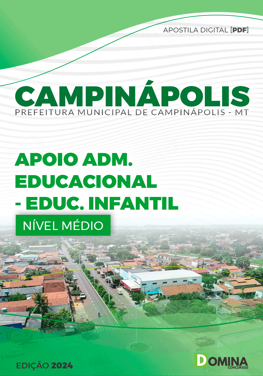 Apostila Prefeitura Campinápolis MT 2024 Apoio Educação Infantil