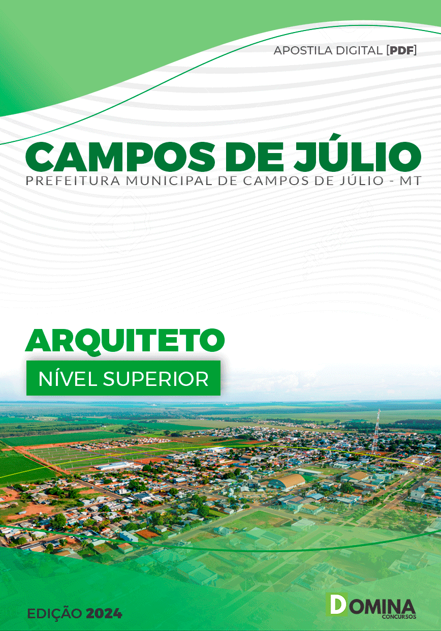 Apostila Prefeitura Campos Júlio MT 2024 Arquiteto