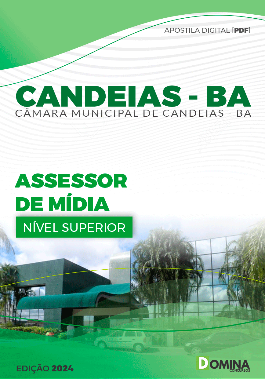 Apostila Câmara Candeias BA 2024 Assessor de Mídia