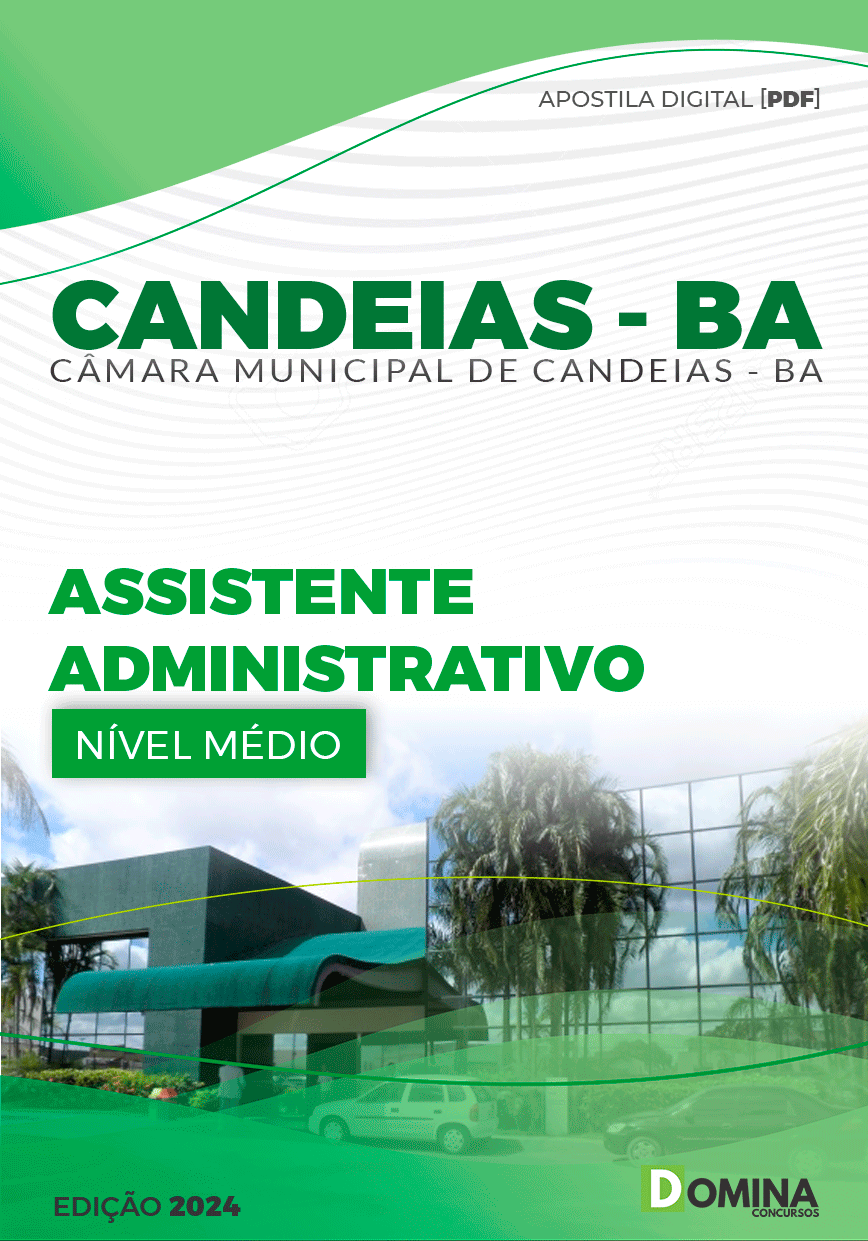 Apostila Câmara Candeias BA 2024 Assistente Administrativo