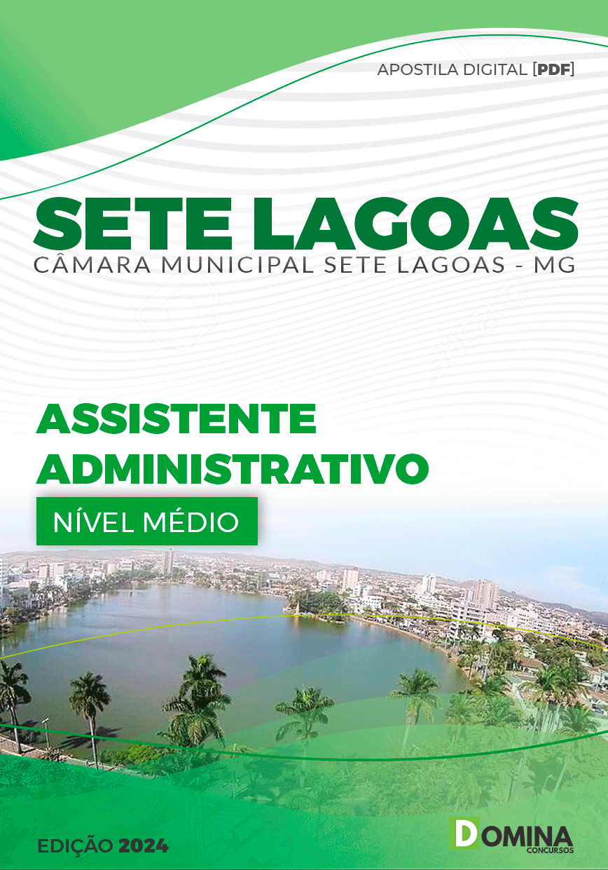 Apostila Câmara Sete Lagoas MG 2024 Assistente Administrativo