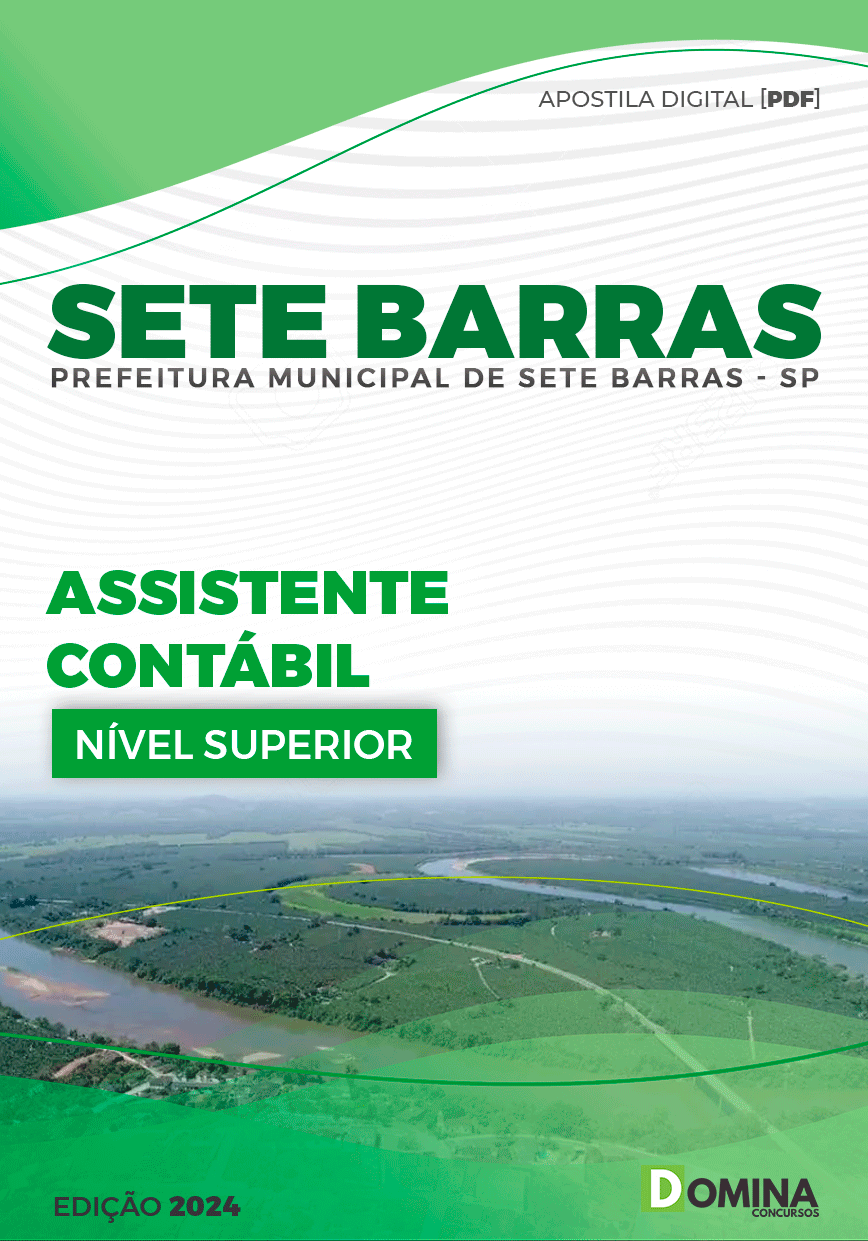 Apostila Prefeitura Sete Barras SP 2024 Assistente Contábil