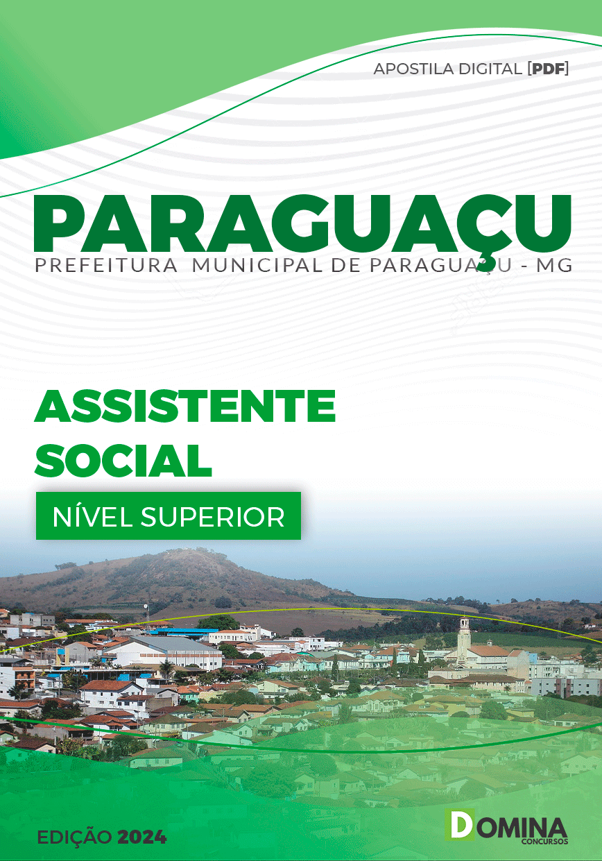 Apostila Prefeitura Paraguaçu MG 2024 Assistente Social