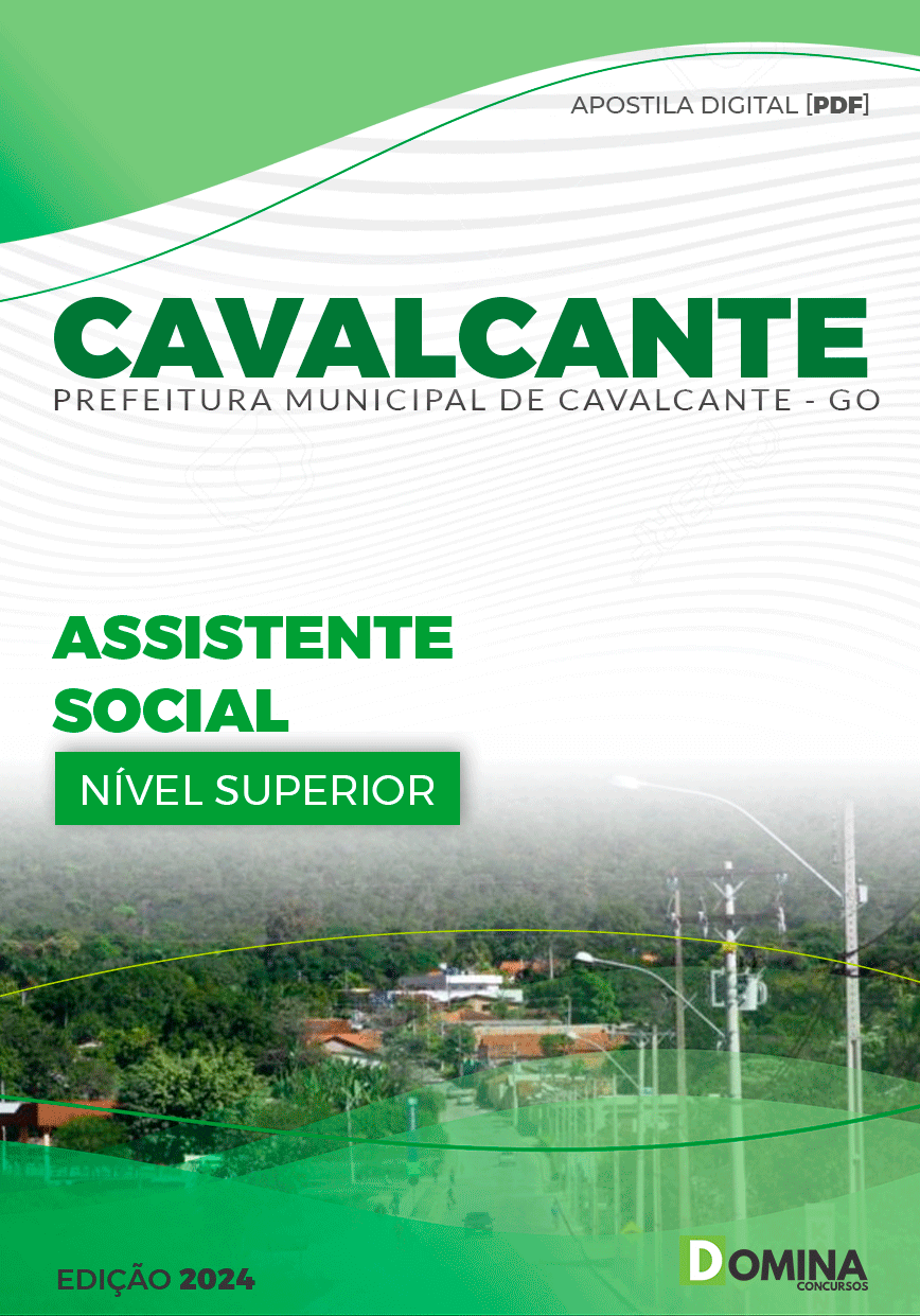Apostila Prefeitura Cavalcante GO 2024 Assistente Social
