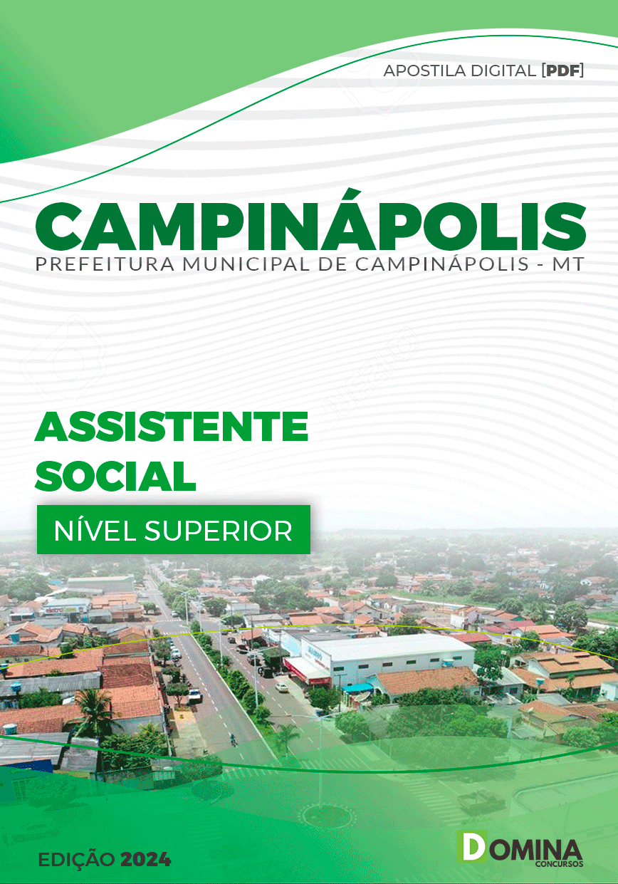 Apostila Prefeitura Campinápolis MT 2024 Assistente Social