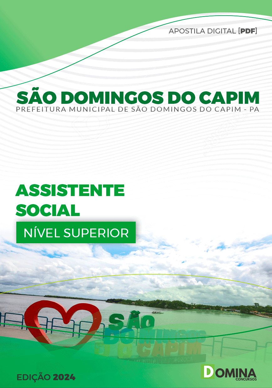 Apostila Prefeitura São Domingos Capim PA 2024 Assistente Social