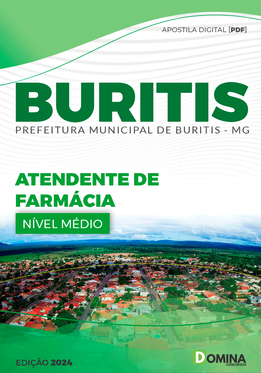 Apostila Prefeitura Buritis MG 2024 Atendente de Farmácia