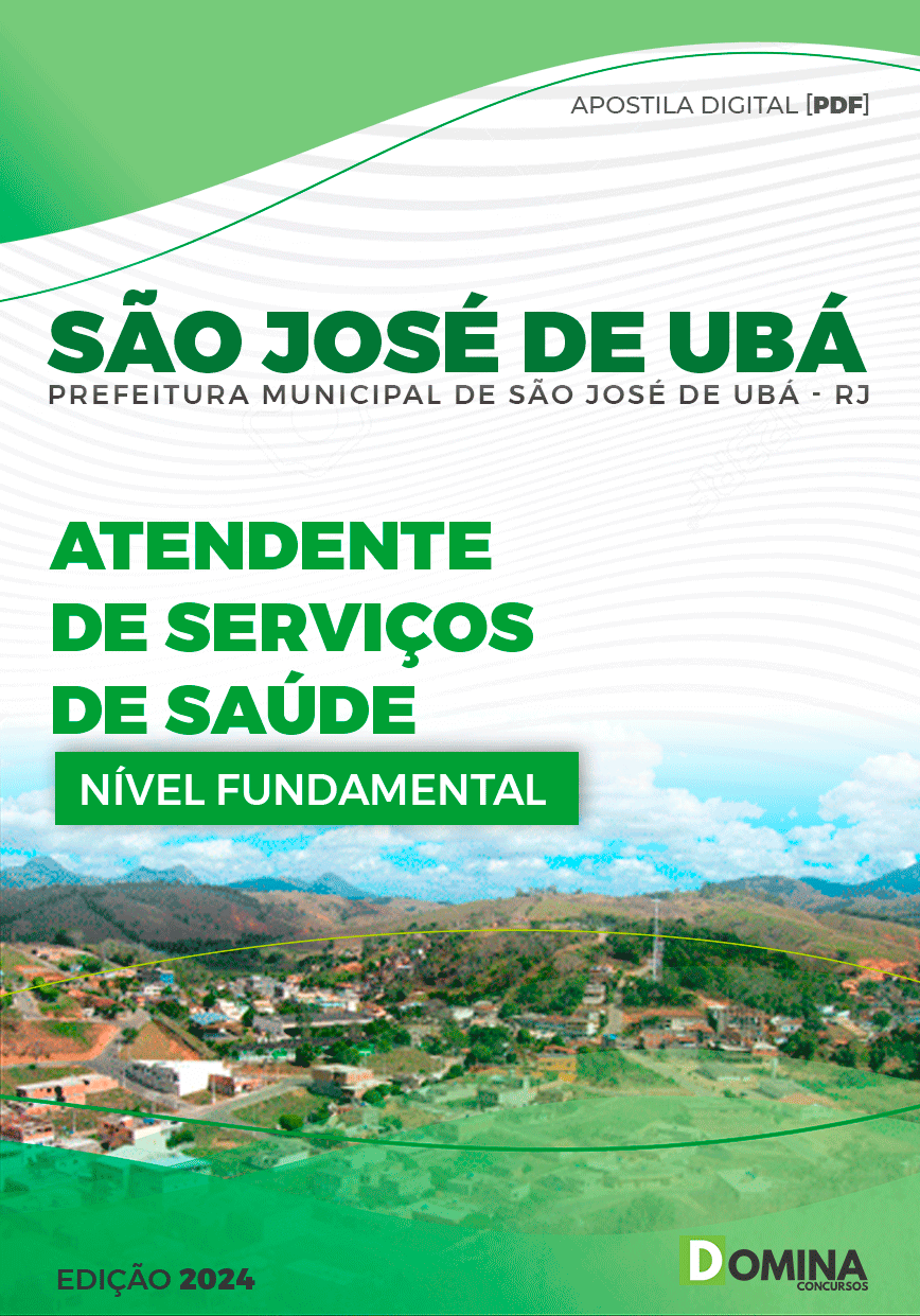 Apostila Pref São José de Ubá RJ 2024 Atendente Serviços Saúde