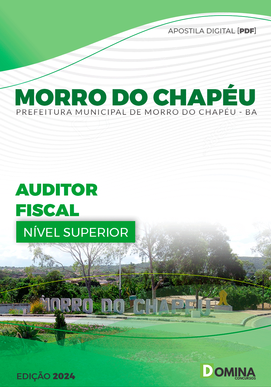 Apostila Prefeitura Morro Chapéu BA 2024 Auditor Fiscal