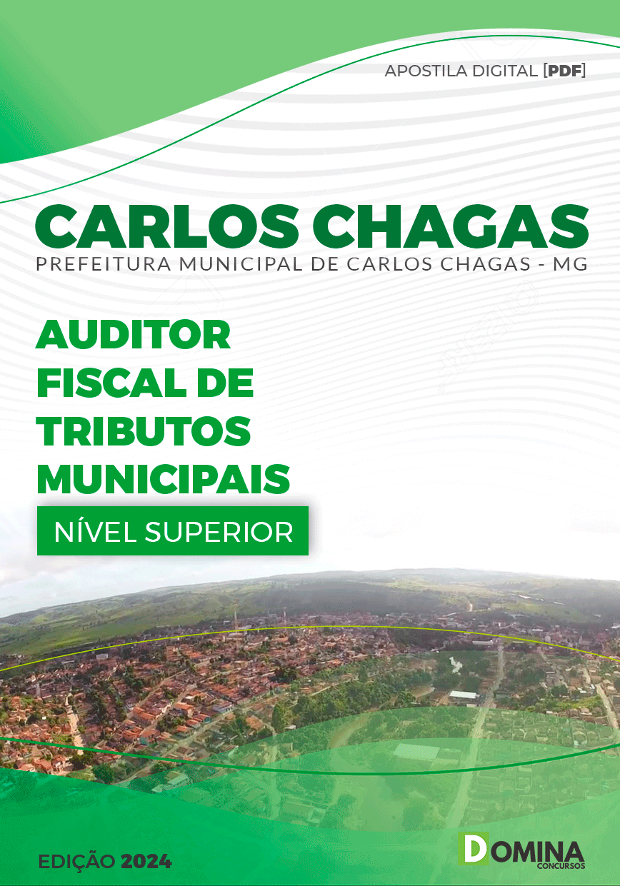 Apostila Prefeitura Carlos Chagas MG 2024 Auditor Fiscal