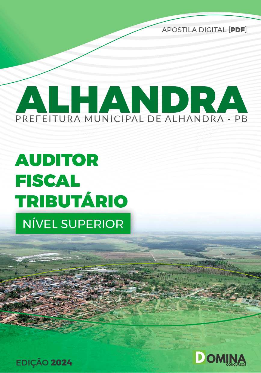 Apostila Prefeitura Alhandra PB 2024 Auditor Fiscal Tributário