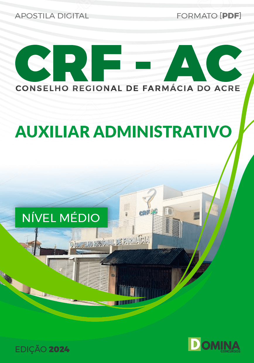 Apostila CRF AC 2024 Auxiliar Administrativo