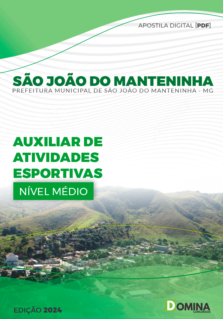 Apostila Prefeitura São João do Manteninha MG Auxiliar De Atividades Esportivas