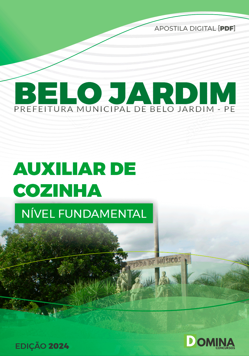 Apostila Prefeitura Belo Jardim PE 2024 Auxiliar De Cozinha