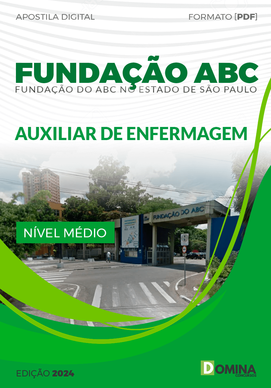 Apostila Fundação do ABC SP 2024 Auxiliar De Enfermagem