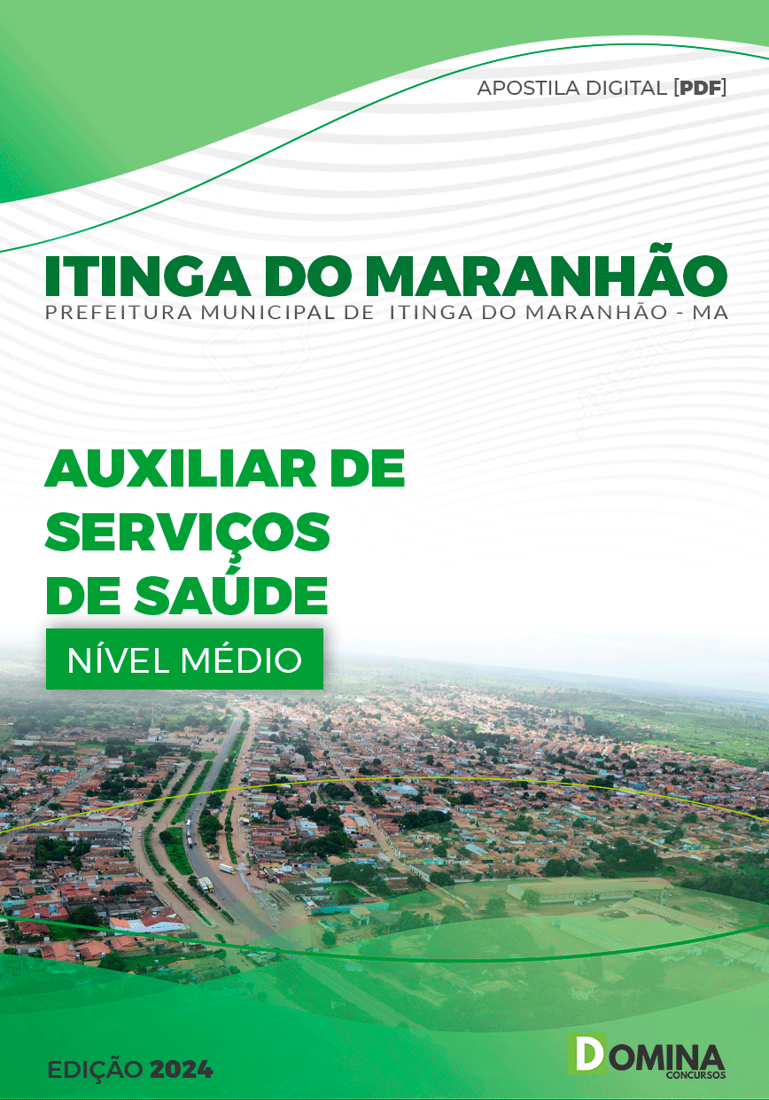 Apostila Prefeitura Itinga do Maranhão MA 2024 Auxiliar Saúde Bucal