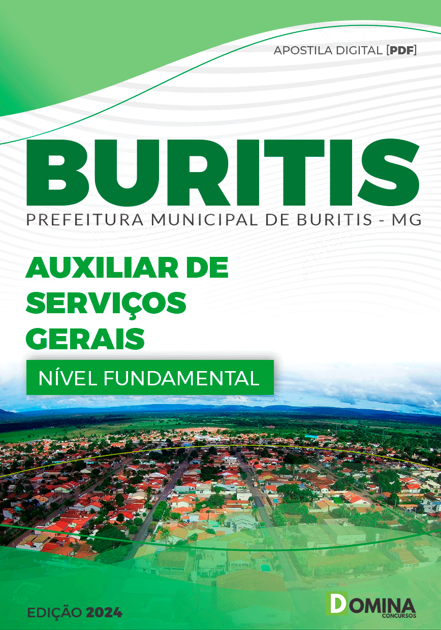 Apostila Prefeitura Buritis MG 2024 Auxiliar de Serviços Gerais