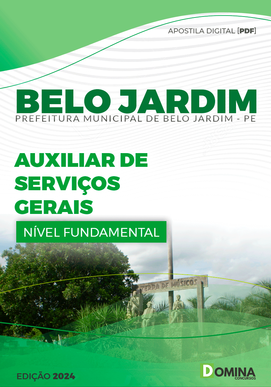 Apostila Prefeitura Belo Jardim PE 2024 Auxiliar De Serviços Gerais