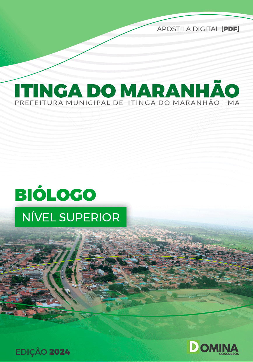Apostila Prefeitura Itinga do Maranhão MA 2024 Biólogo