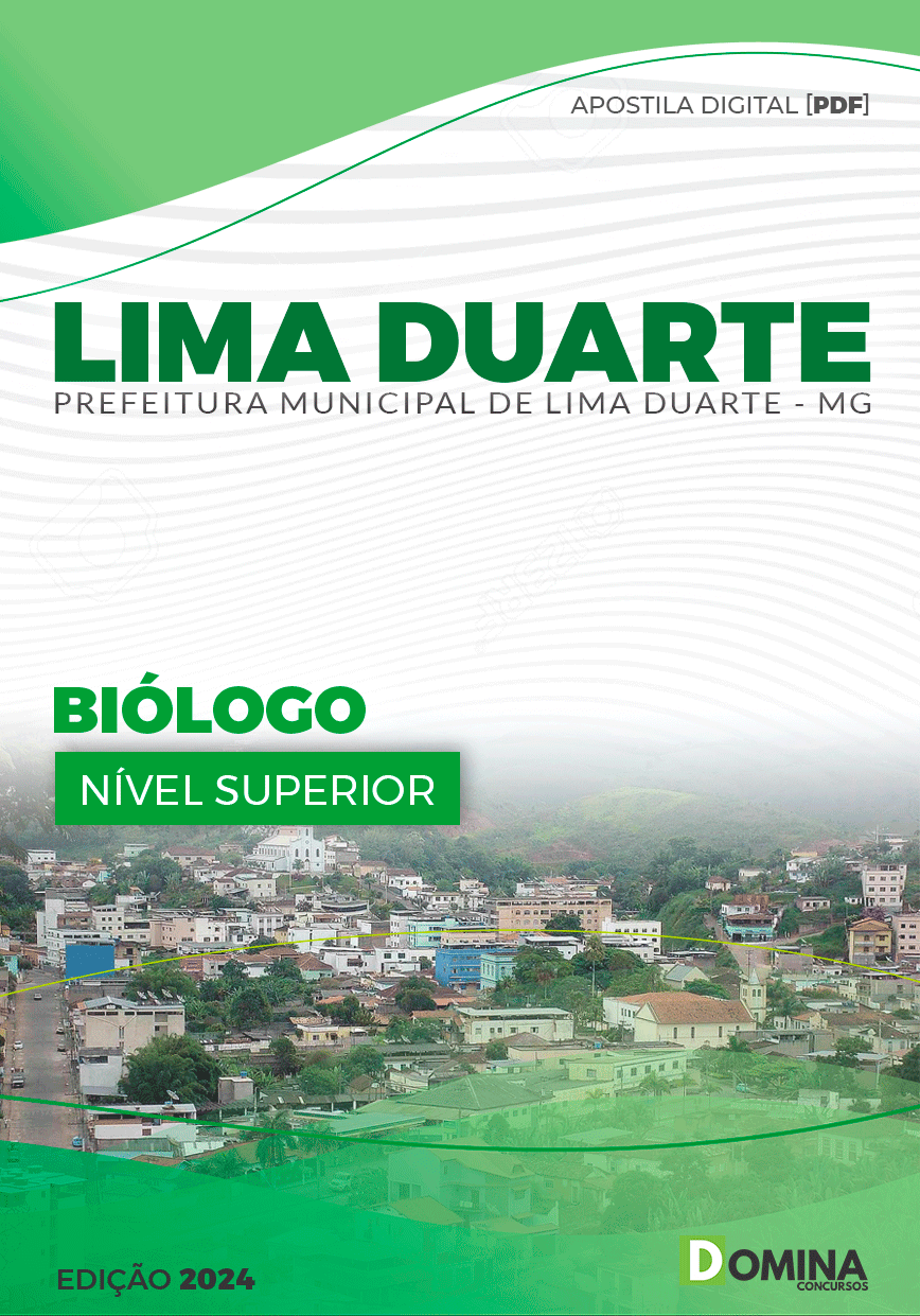 Apostila Prefeitura Lima Duarte MG 2024 Biólogo