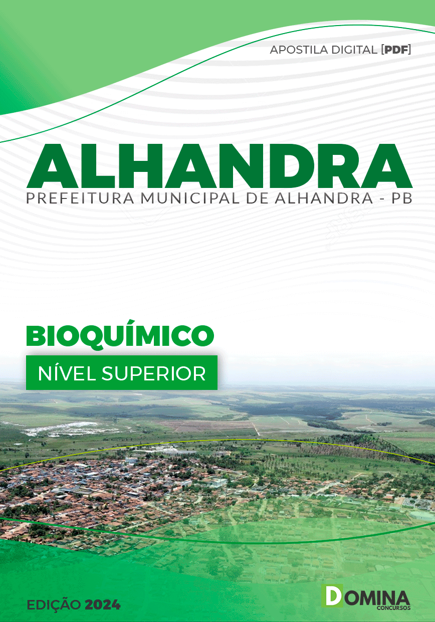 Apostila Prefeitura Alhandra PB 2024 Bioquímico