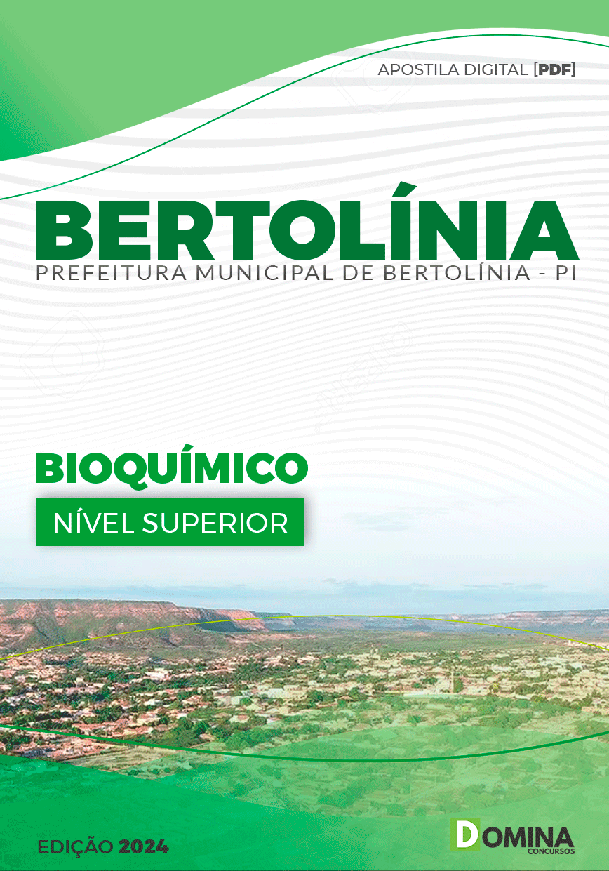 Apostila Prefeitura Bertolínia PI 2024 Bioquímico