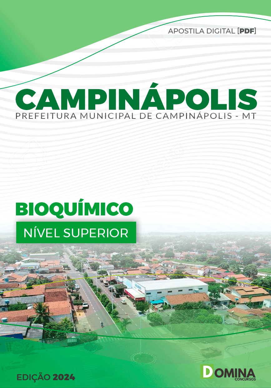 Apostila Prefeitura Campinápolis MT 2024 Bioquímico