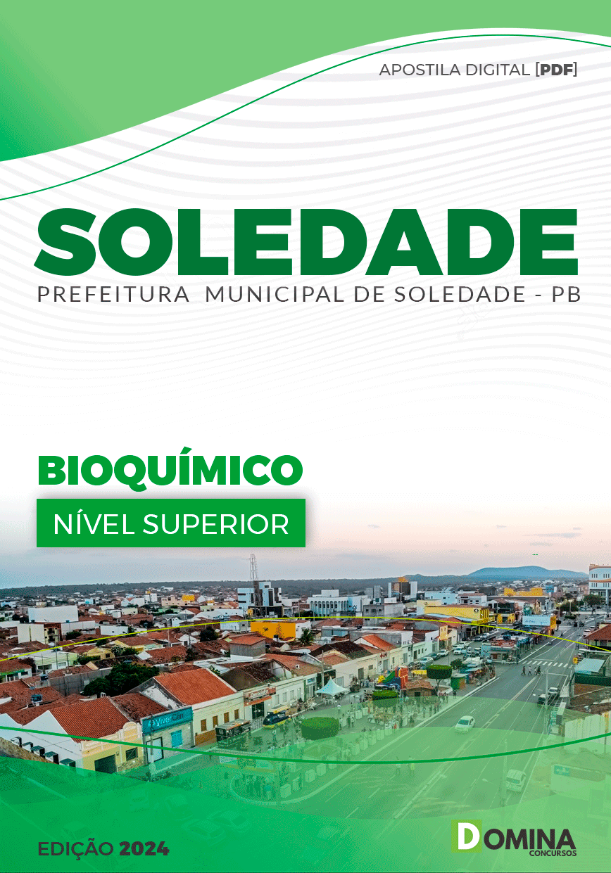 Apostila Prefeitura Soledade PB 2024 Bioquímico