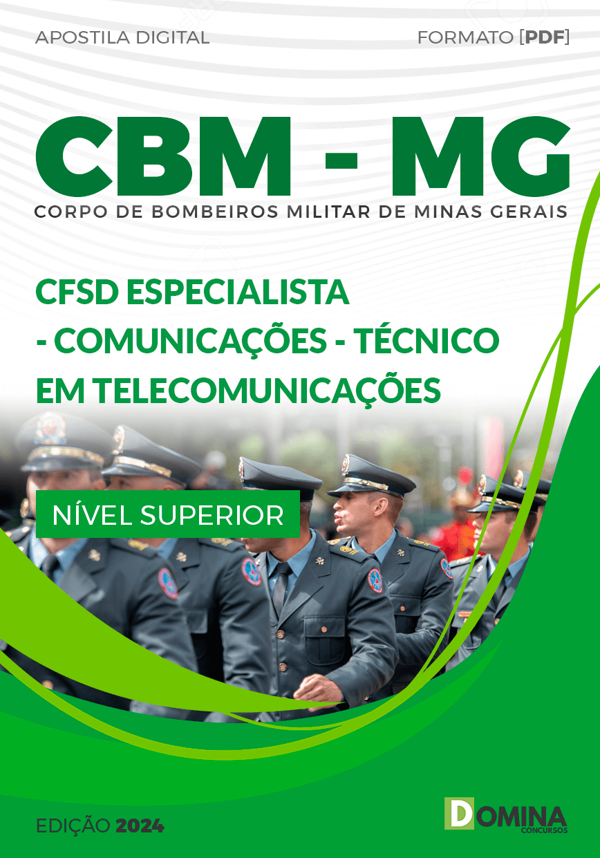 Apostila CBM MG 2024 Especialista Técnico em Telecomunicações