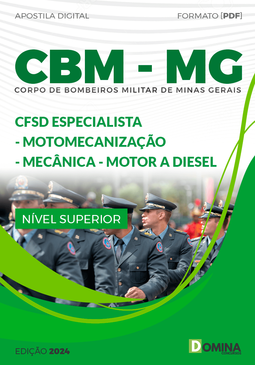 Apostila CBM MG 2024 Especialista Mecânica Motor a Diesel