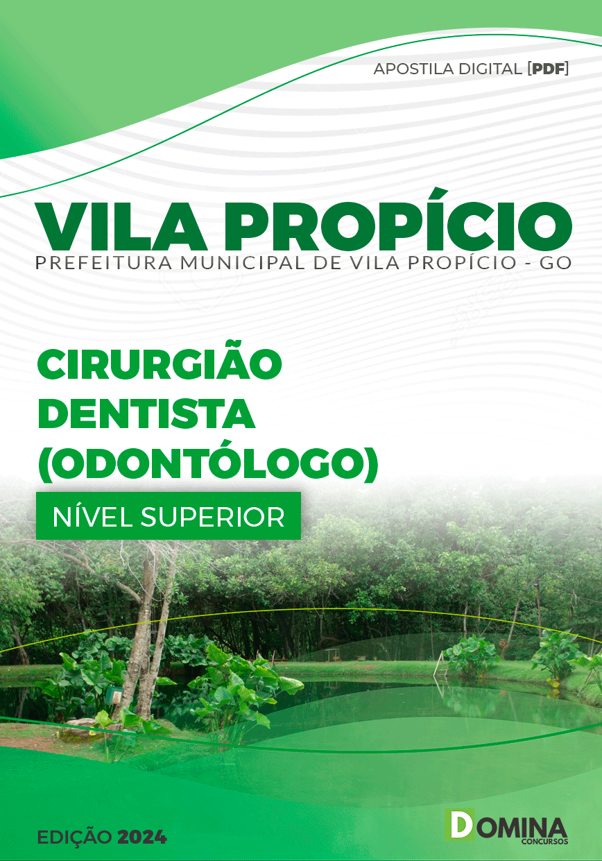 Apostila Prefeitura Vila Propício GO 2024 Cirurgião Dentista