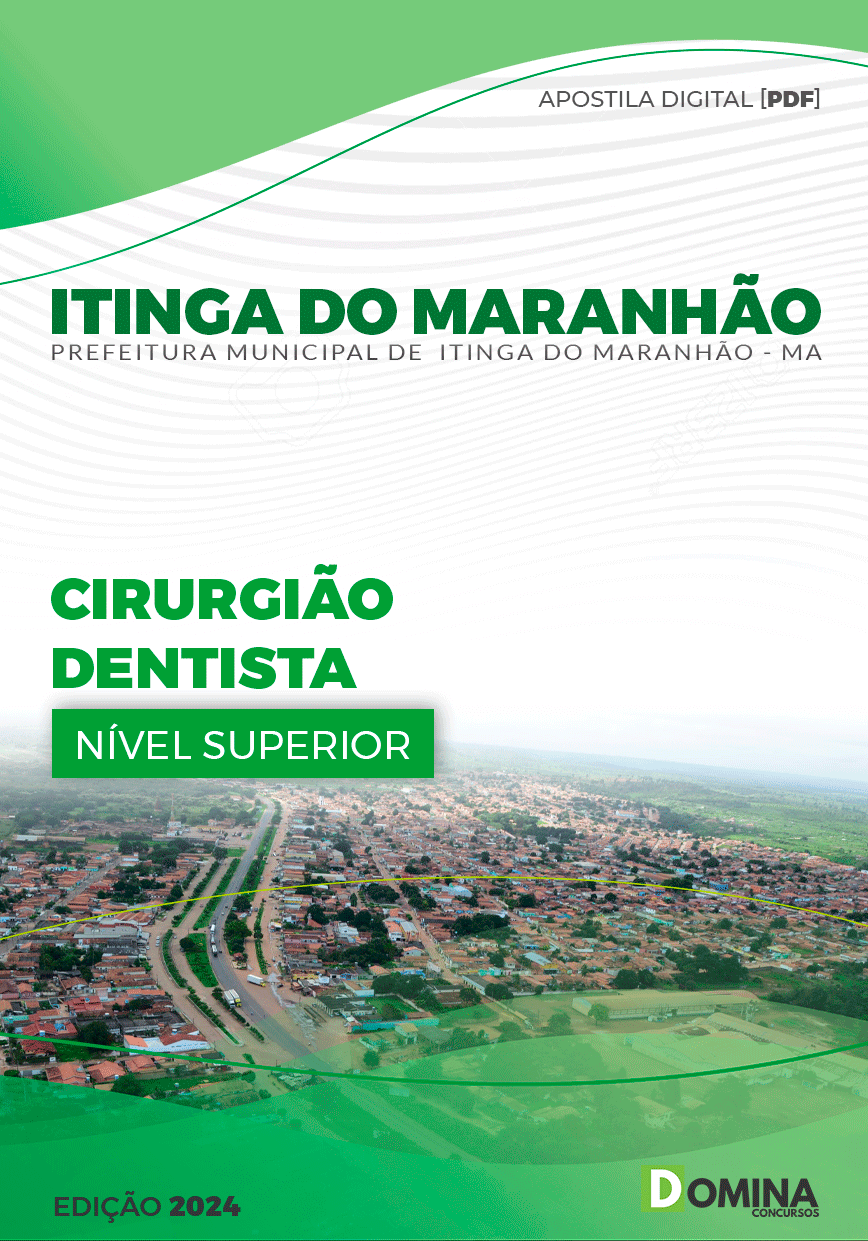 Apostila Prefeitura Itinga do Maranhão MA 2024 Cirurgião Dentista