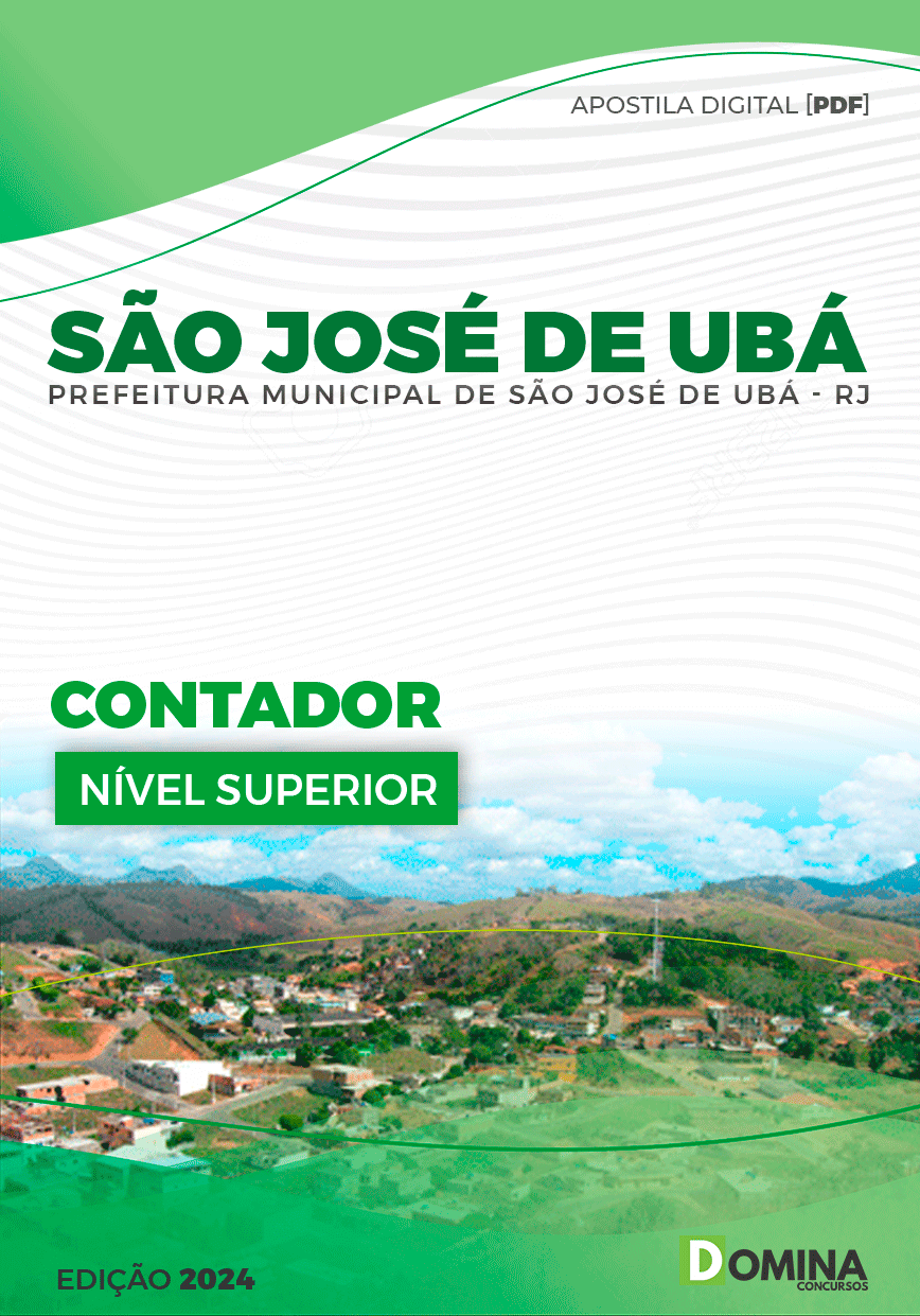 Apostila Prefeitura São José de Ubá RJ 2024 Contador