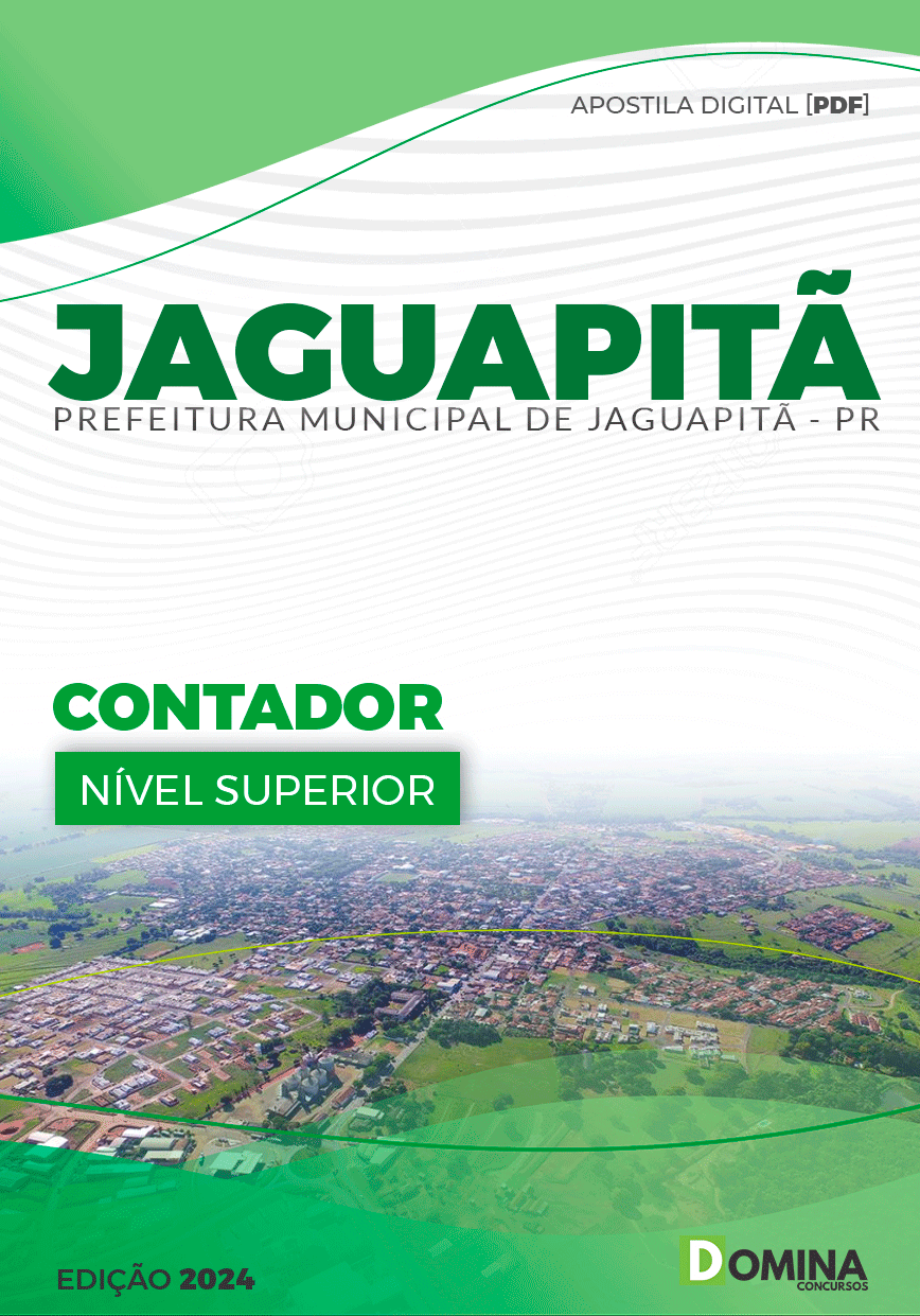 Apostila Prefeitura Jaguapitã PR 2024 Contador