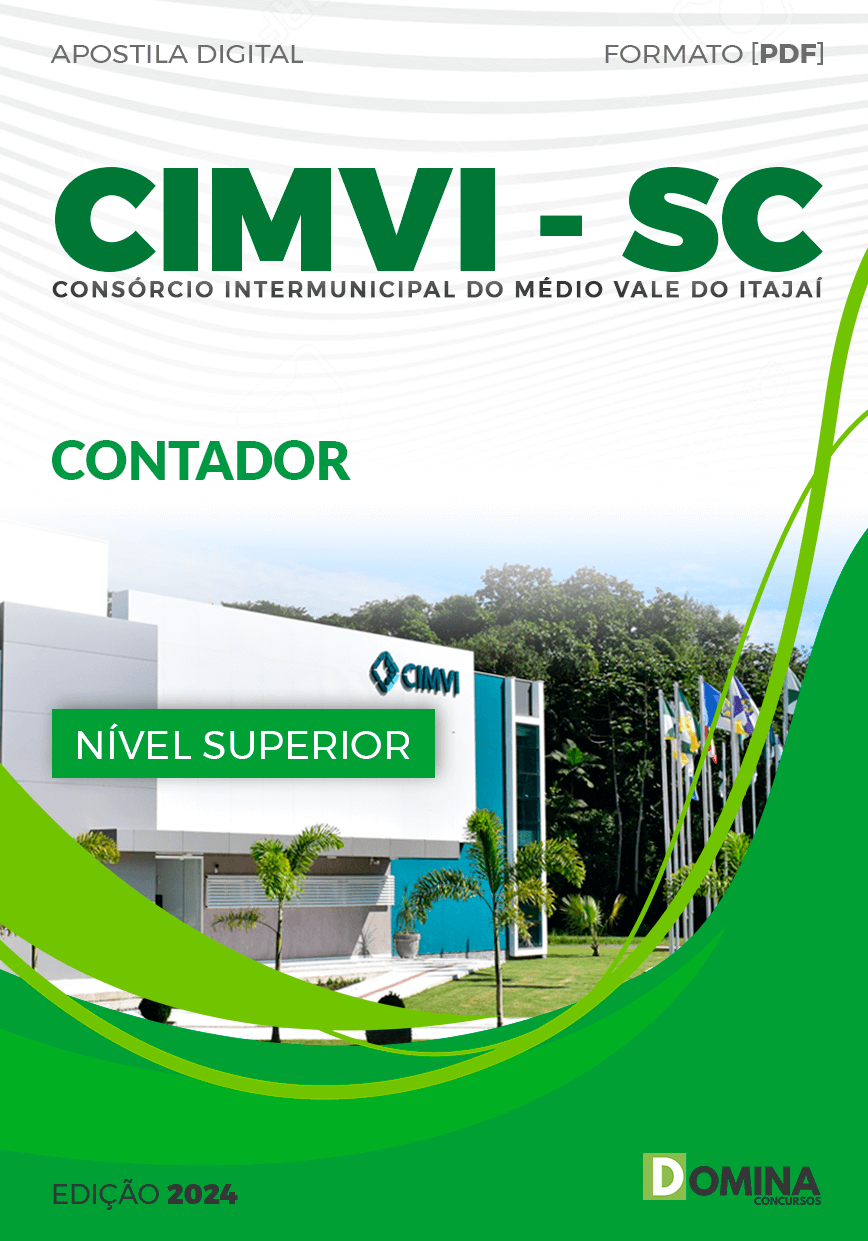 Apostila CIMVI Vale Do Itajaí SC 2024 Contador