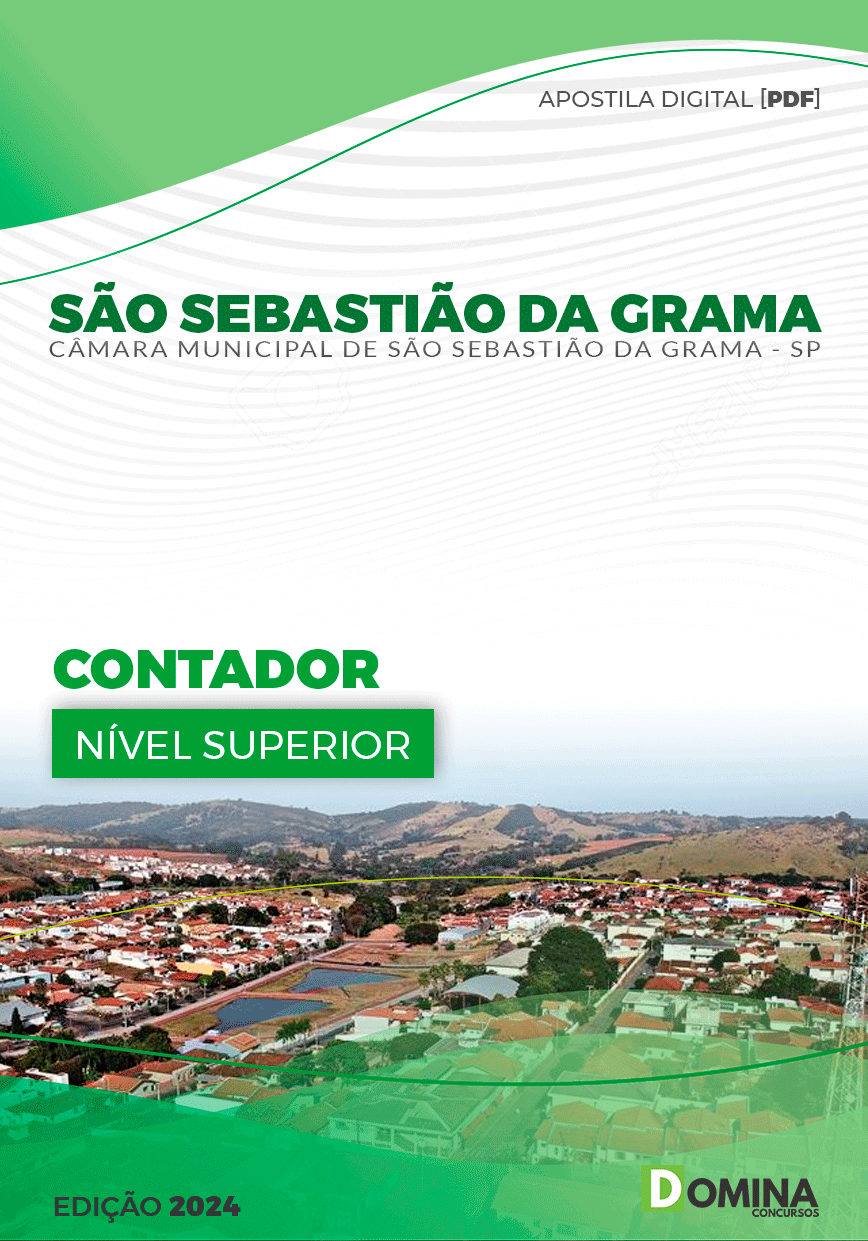 Apostila Câmara São Sebastião da Grama SP 2024 Contador