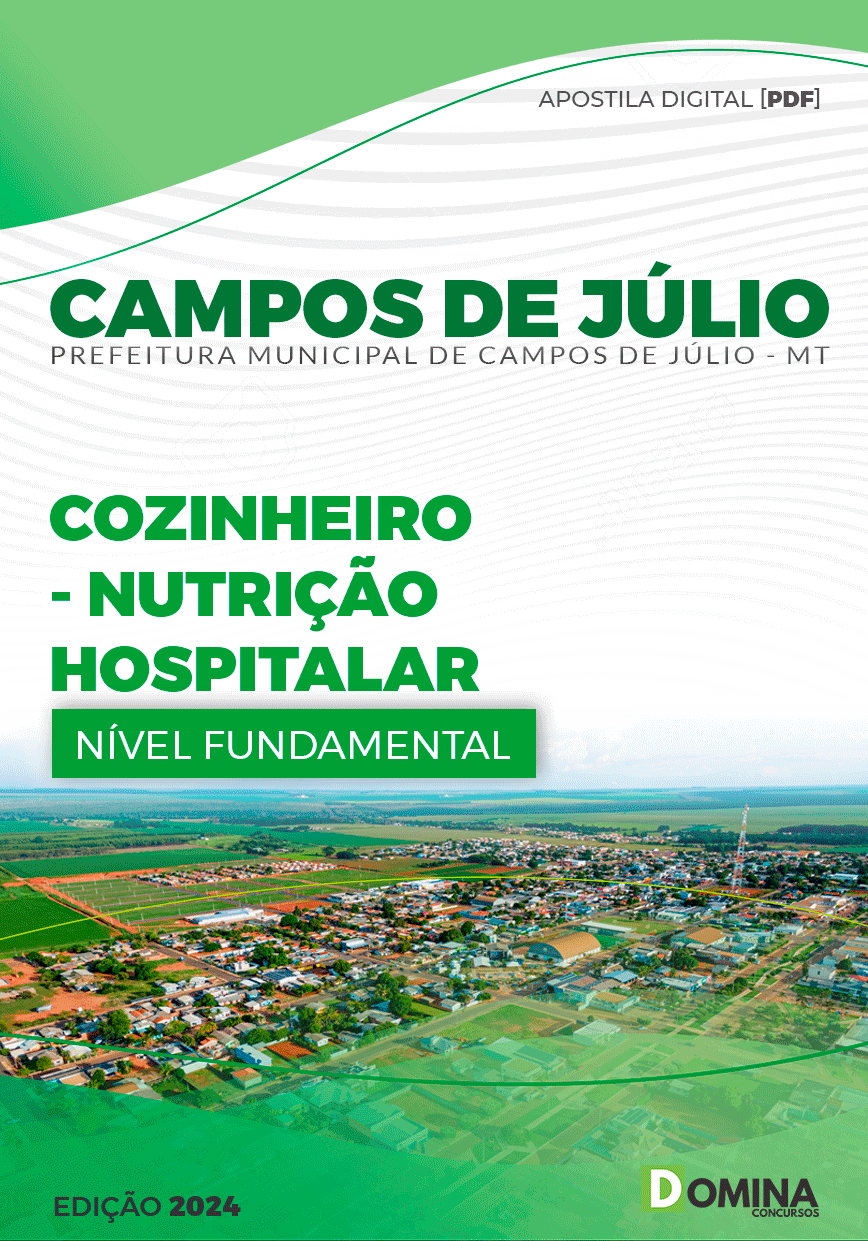 Apostila Prefeitura Campos Júlio MT 2024 Cozinheiro Hospitalar