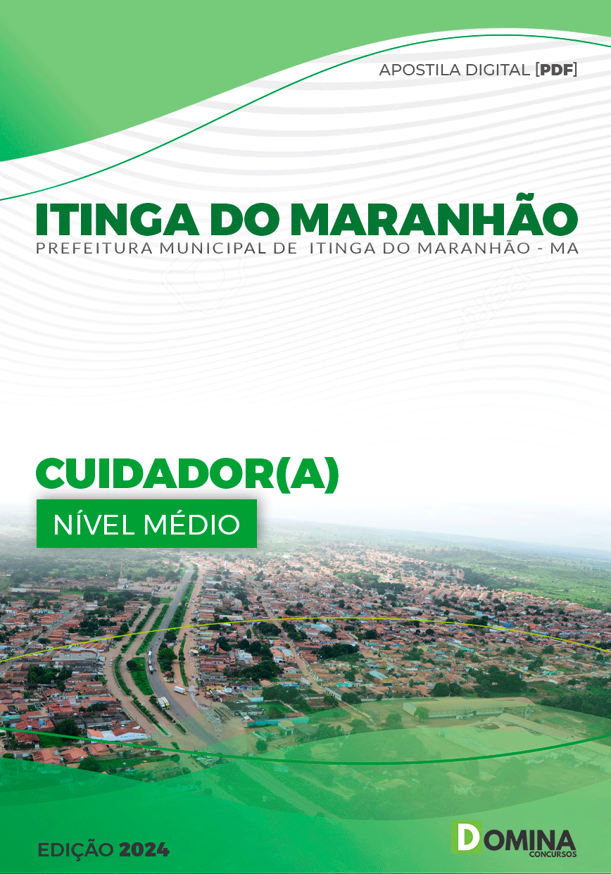 Apostila Prefeitura Itinga do Maranhão MA 2024 Cuidador