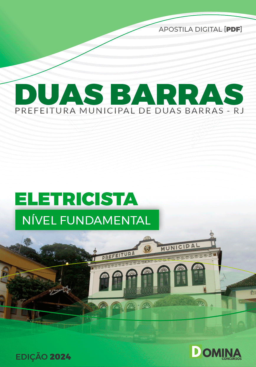 Apostila Prefeitura Duas Barras RJ 2024 Eletricista