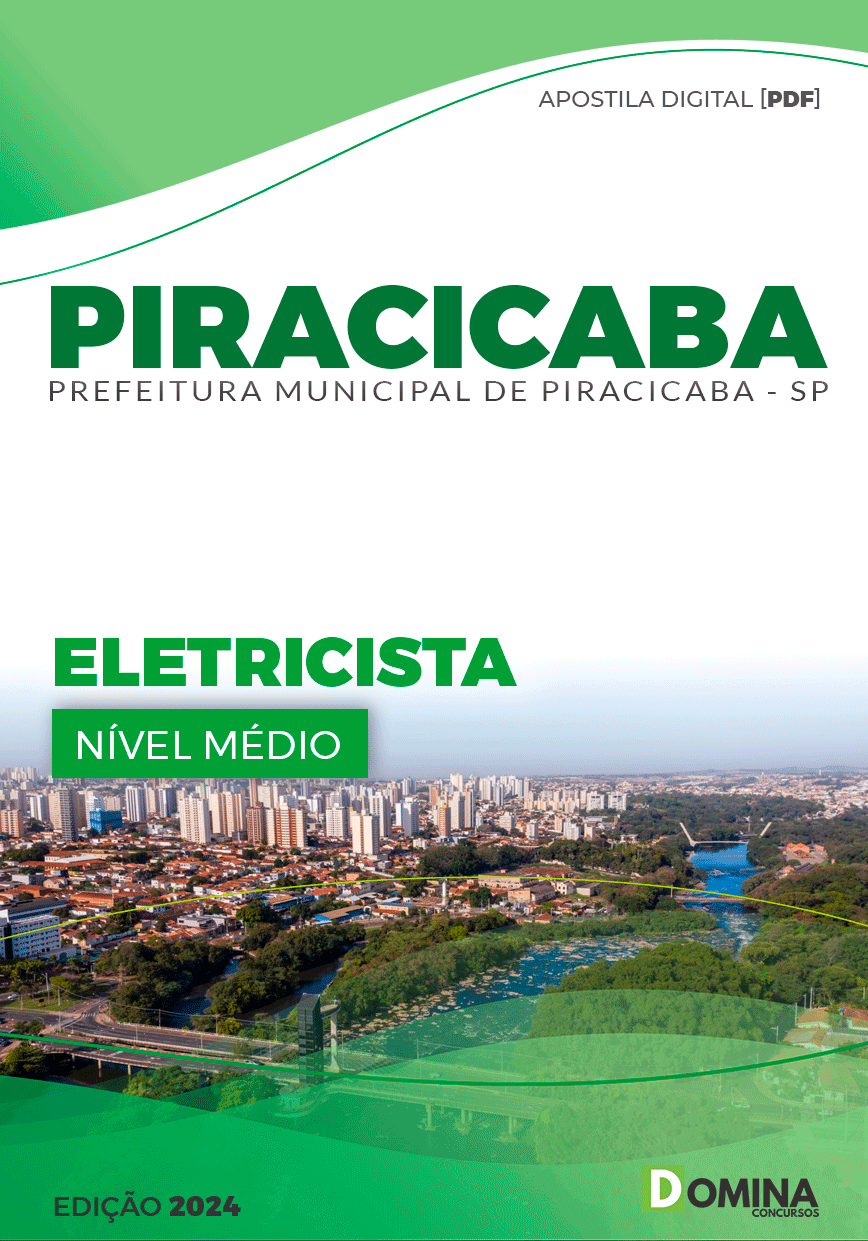 Apostila Prefeitura Piracicaba SP 2024 Eletricista