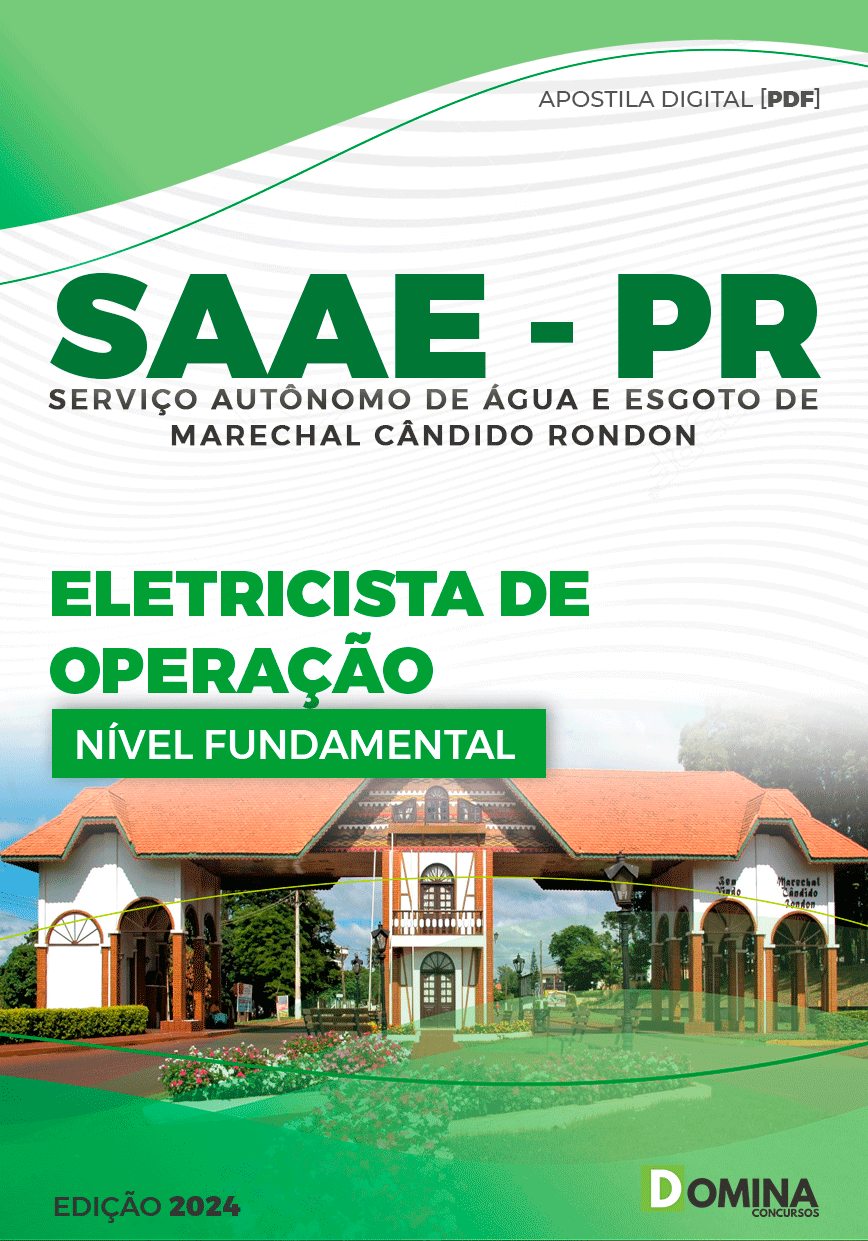 Apostila SAAE Marechal Cândido Rondon PR 2024 Eletricista