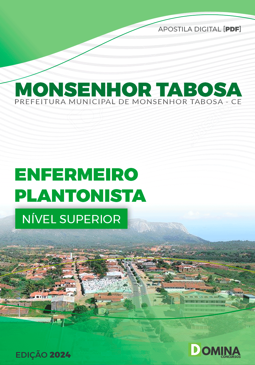 Apostila Prefeitura Monsenhor Tabosa CE 2024 Enfermeiro PLANT