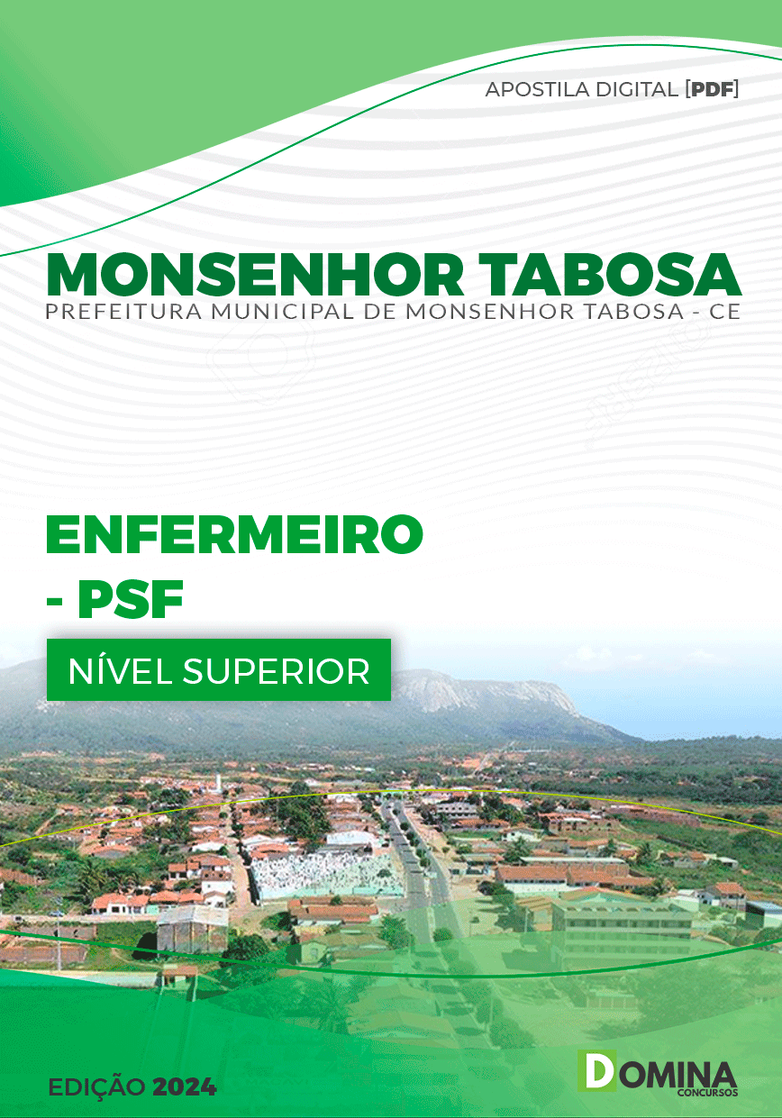 Apostila Prefeitura Monsenhor Tabosa CE 2024 Enfermeiro PSF