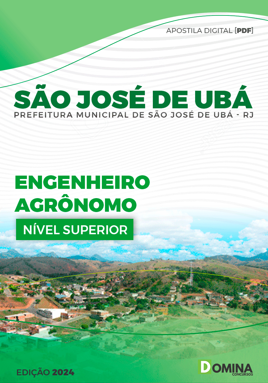 Apostila Prefeitura São José de Ubá RJ 2024 Engenheiro Agrônomo