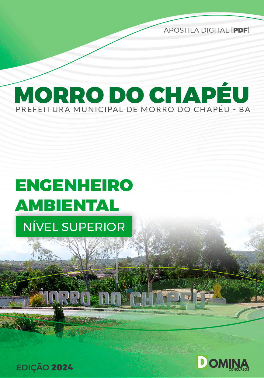 Apostila Prefeitura Morro Chapéu BA 2024 Engenheiro Ambiental