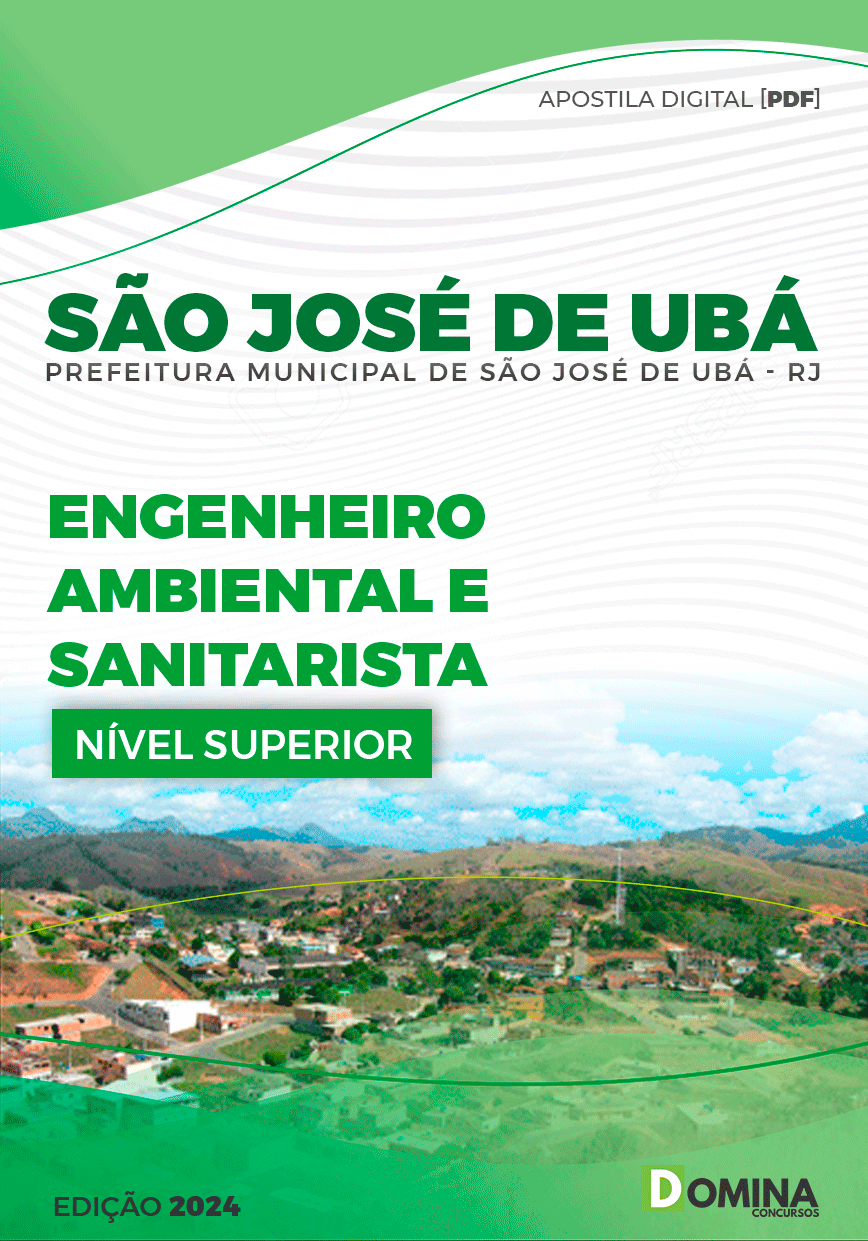 Apostila Pref São José de Ubá RJ 2024 Engenheiro Ambiental Sanitarista