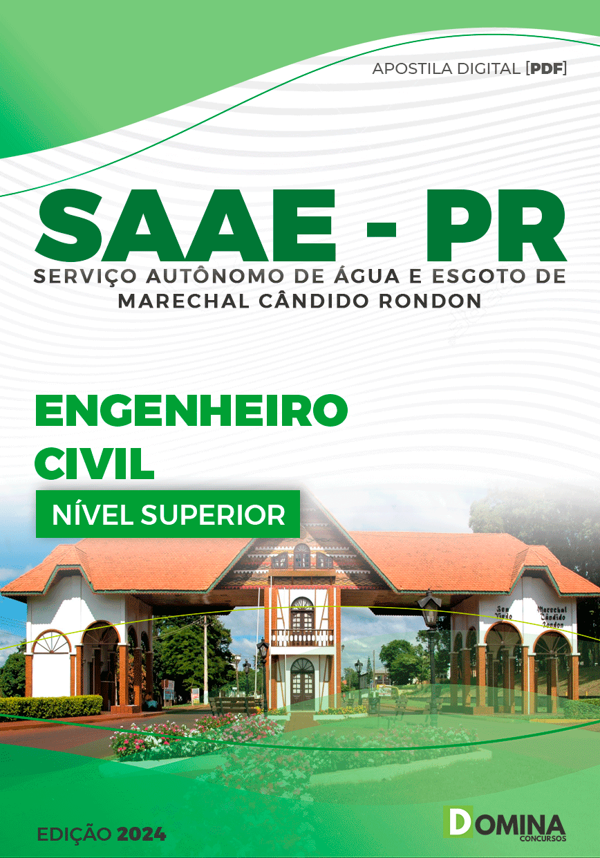 Apostila SAAE Marechal Cândido Rondon PR 2024 Eng Civil